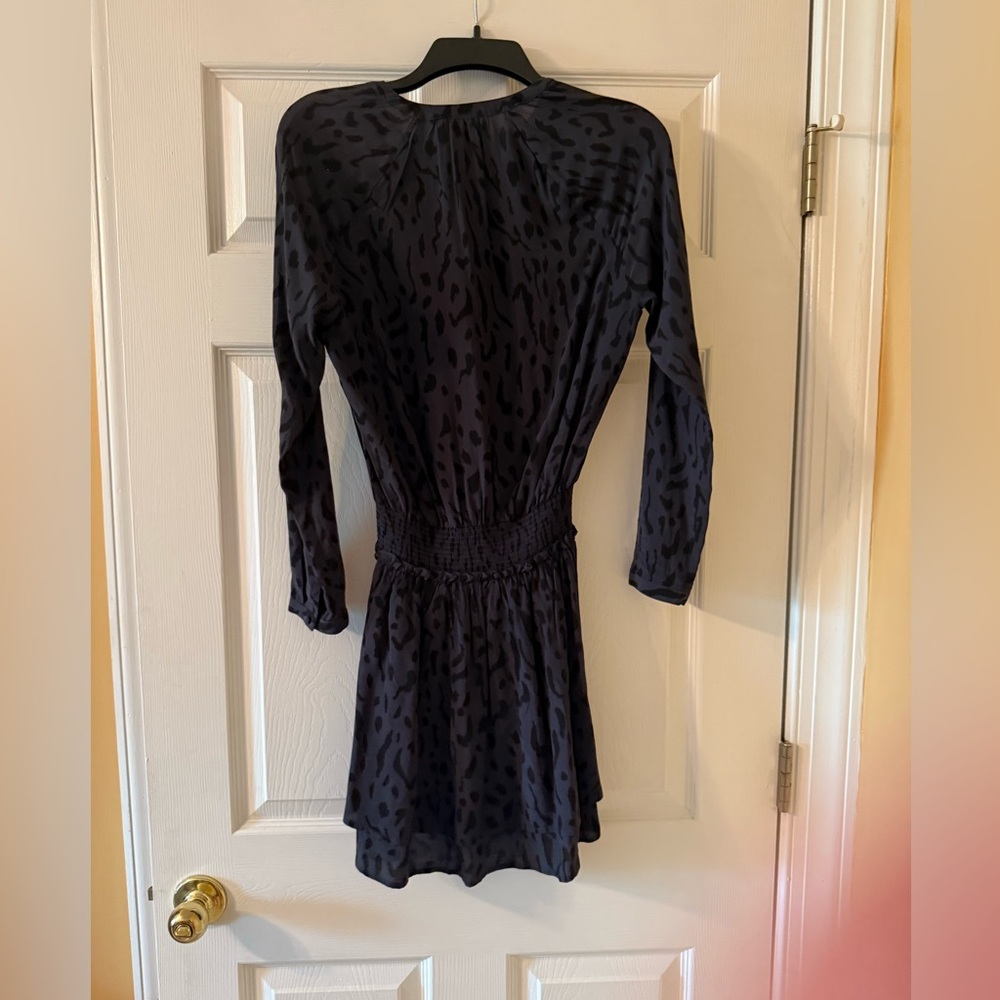 Black Leopard Print Dress Size XS